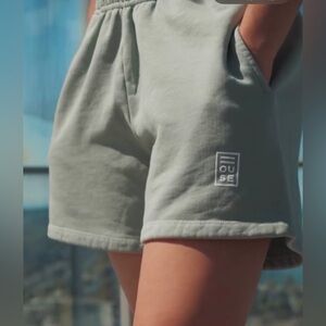 HOUSE Sweat Shorts Sage Terry Made in USA , size Small